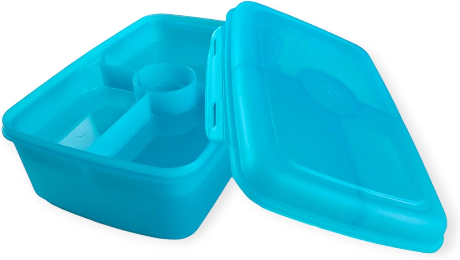 Banana Divided Lunch Box With Splitter 2L – Turquoise