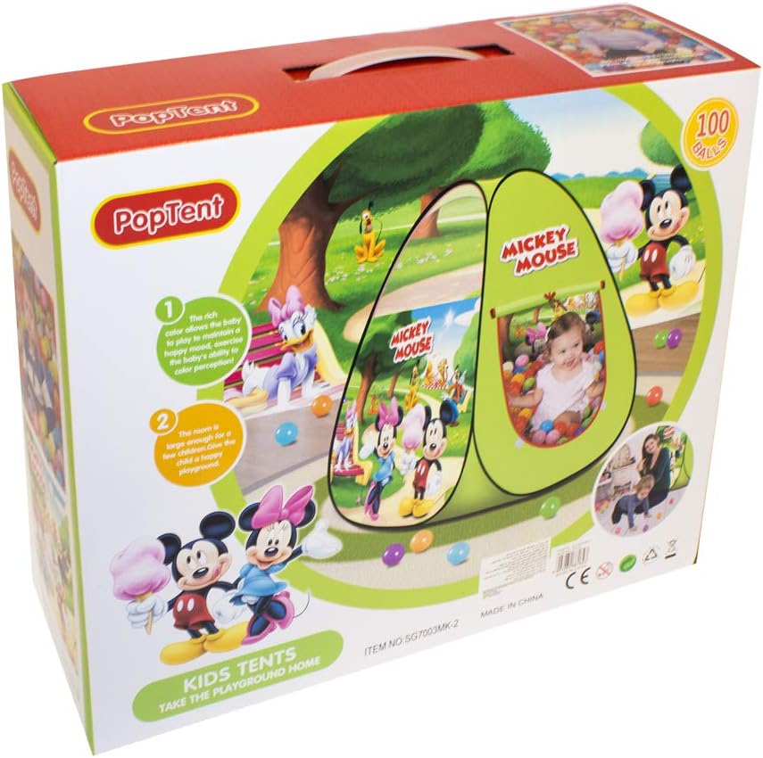 Mickey Mouse Ball Tent With 50 Balls For Kids