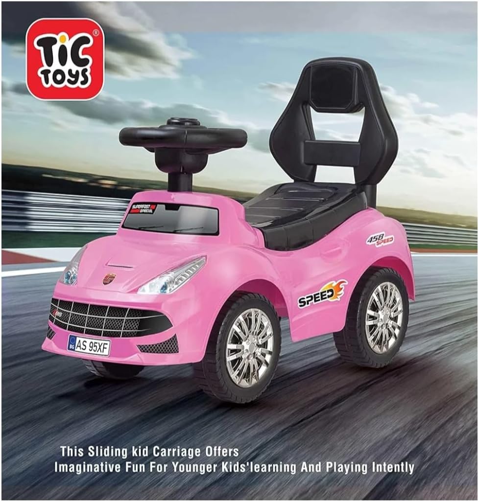 GTS Tic Toys - Kids Ride On Car - Arabic Kids (2-5 Years) - Pink