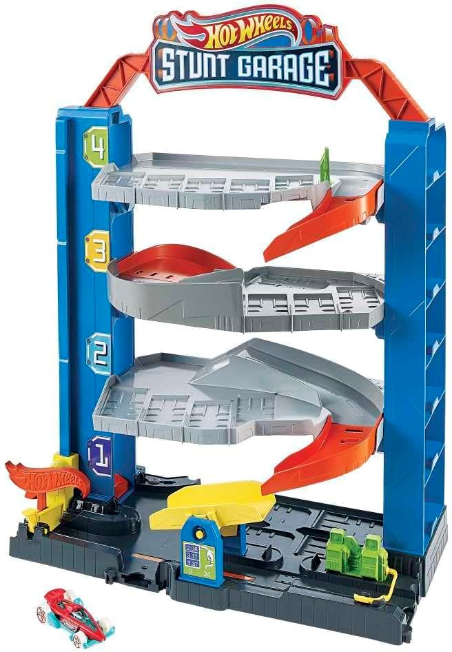 Hot Wheels City Stunt Garage Play Set Gift Idea for Ages 3 to 8 years
