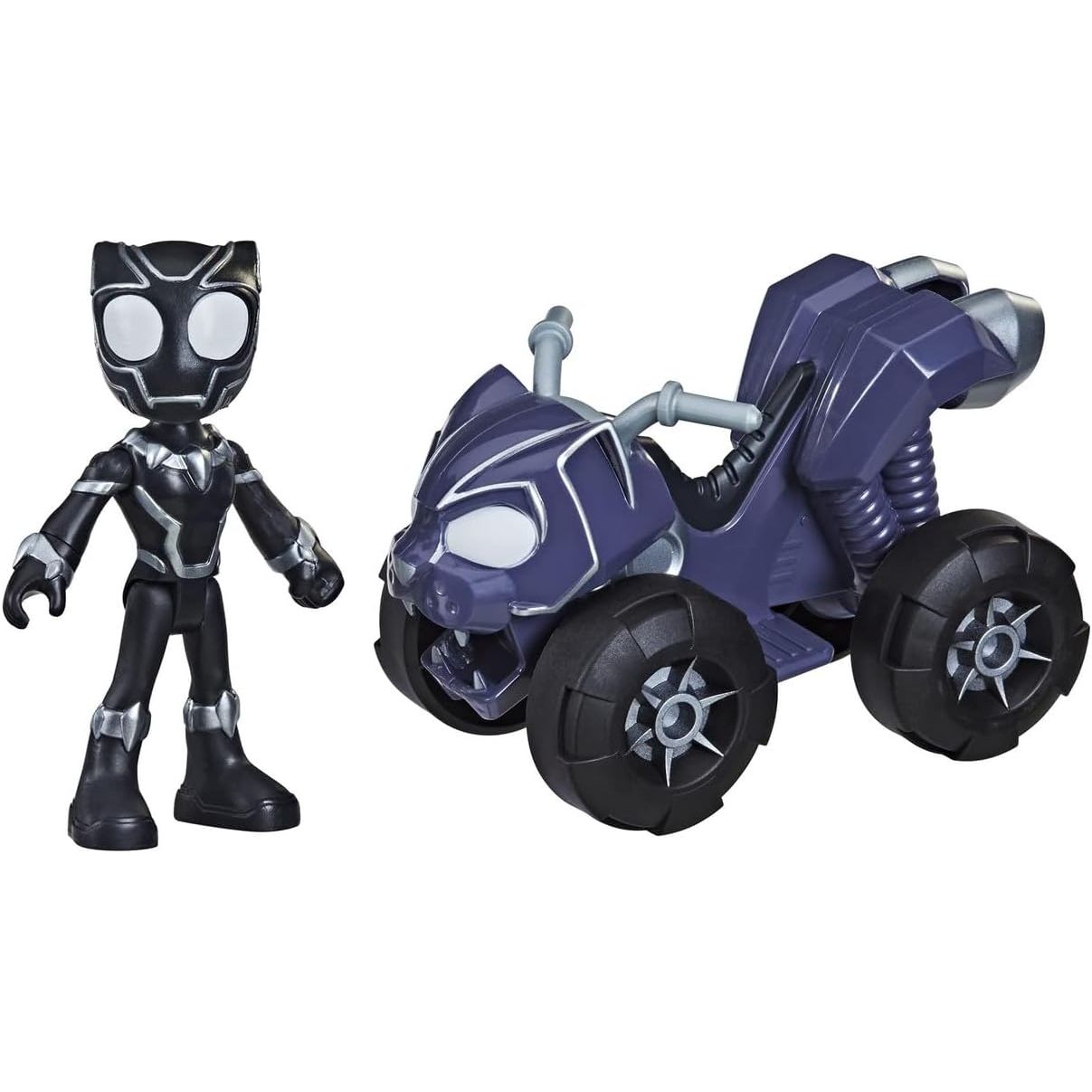 Hasbro Spidey and His Amazing Friends Marvel Black Panther Action Figure and Panther Patroller Vehicle,for Kids Ages 3 and Up