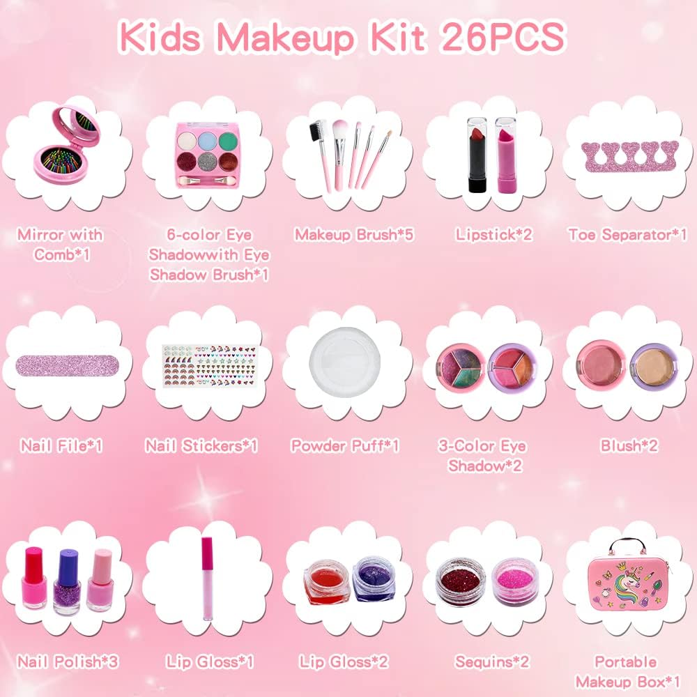 The Pretty Girl Beauty Makeup Playset Bag Unicorn