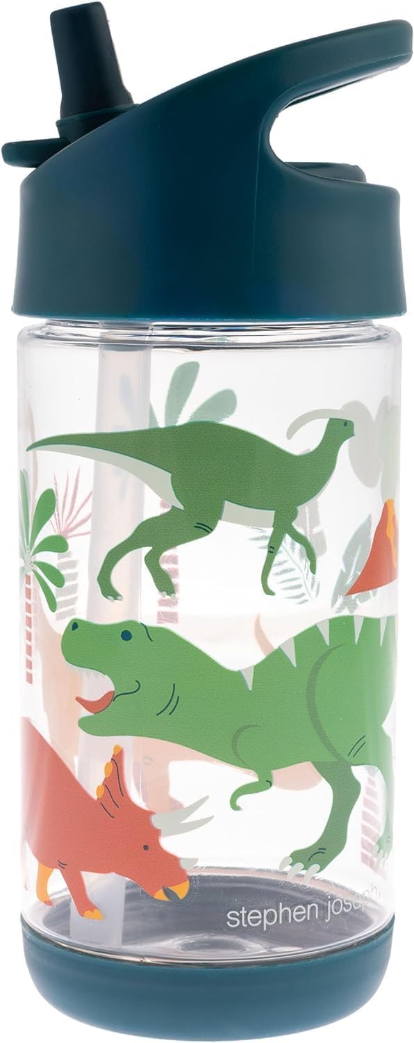 Stephen Joseph Flip Top Kids Water Bottle – Dino
