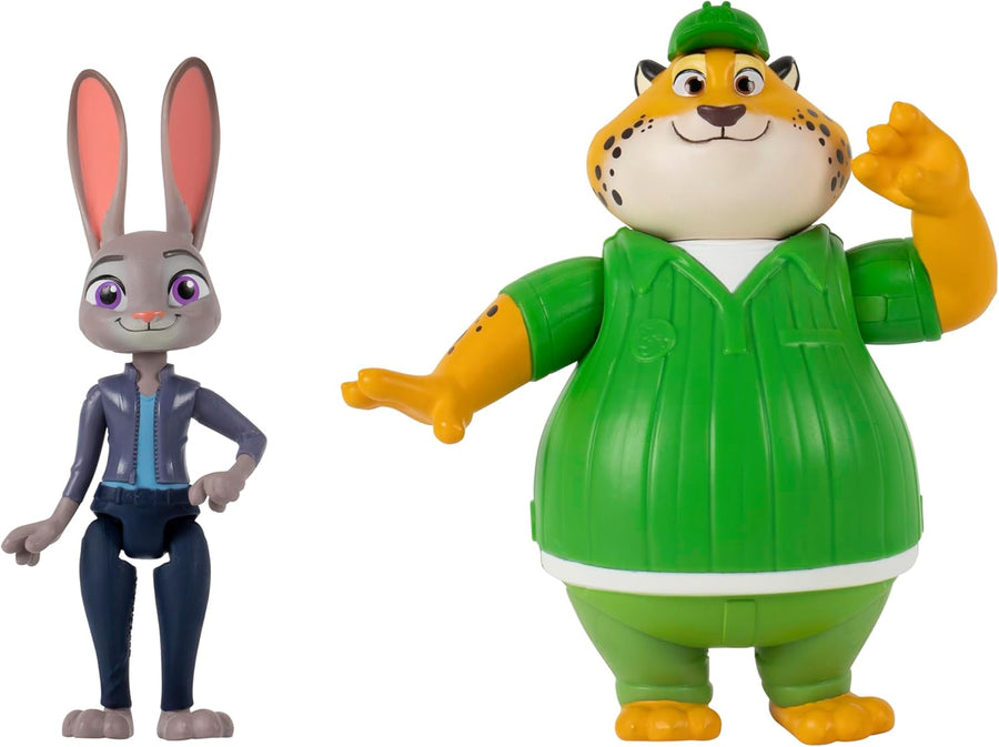 Disney Zootropolis 2 Figure 3-Inch 2-Pack - Judy Hopps with Clawhauser, Official Zootopia 2 Movie Toys