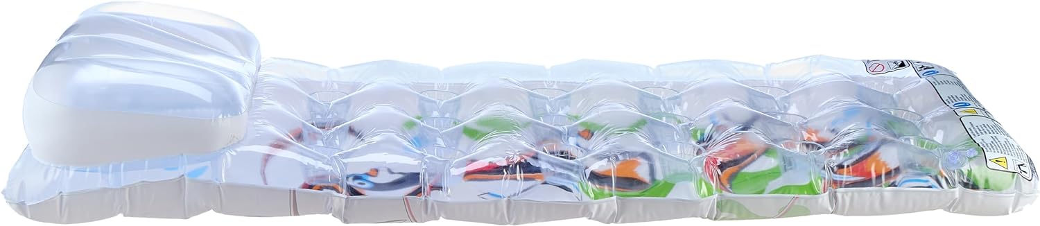 Intex 58878 18 Pocket Inflatable Lounge Lilo 1.88 m x 71 cm - Fish