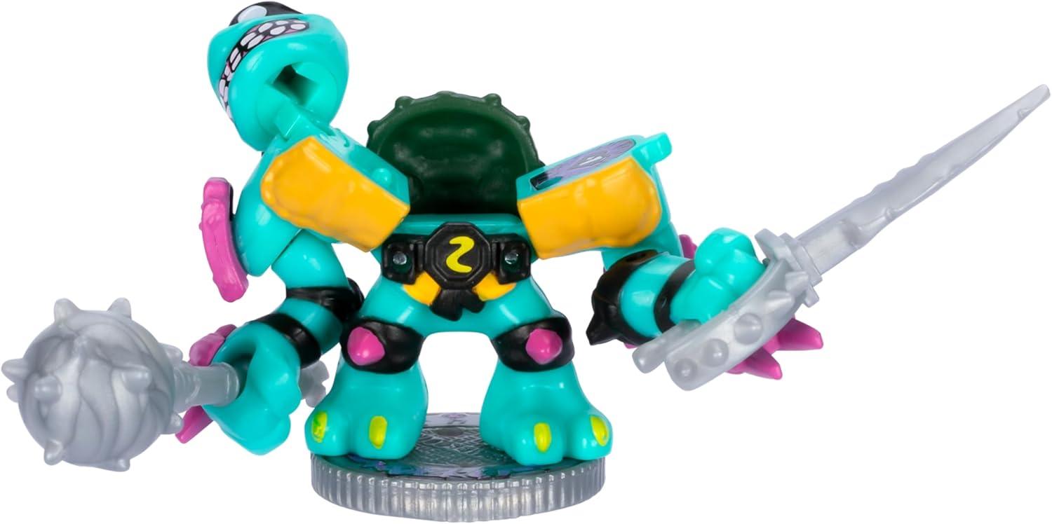 مجموعة أكيدو Teenage Mutant Ninja Turtles - Versus Pack Donnie Versus Slash، تتضمن شخصيتين صغيرتين متقاتلتين