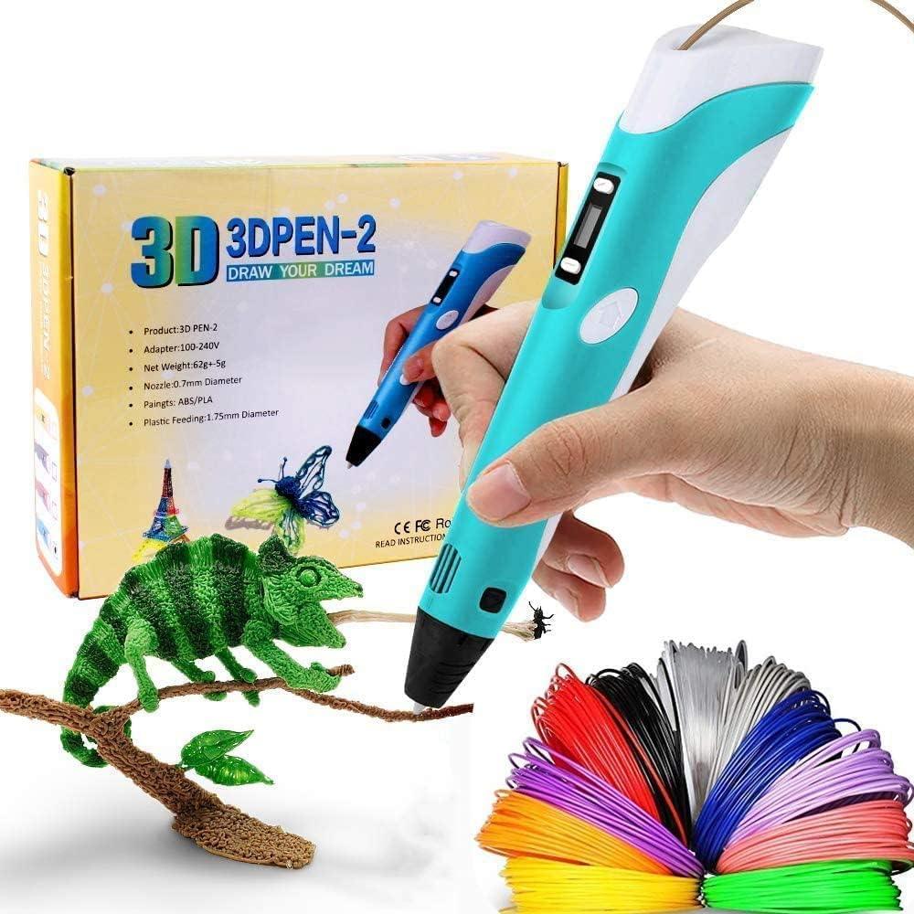 Scriptronics 3D Pen for Kids, 5m 3 Color PLA Filament, 3D Doodle Pen Creative Toys - Colors may vary