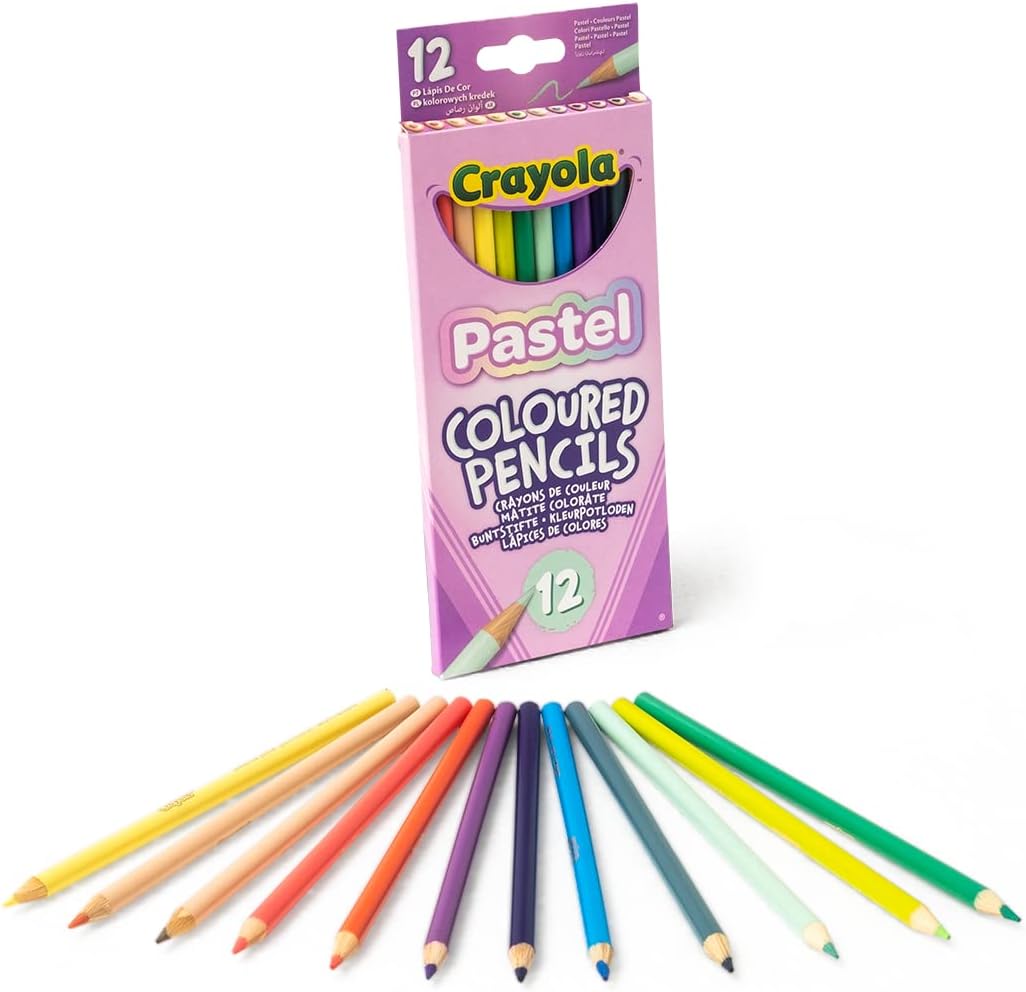 Crayola Pastel Drawing Colouring Pencils - Pack of 12