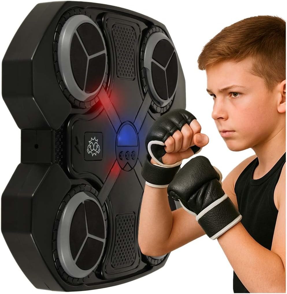 Boxing Music Wall Trainer – Interactive Punching Target with Lights & Sound