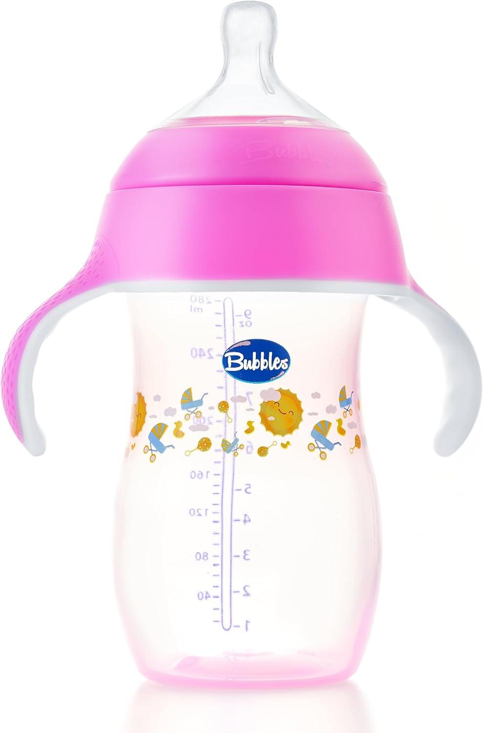 زجاجة رضاعة بابلز ناتشورال بيد 280 مل - وردي