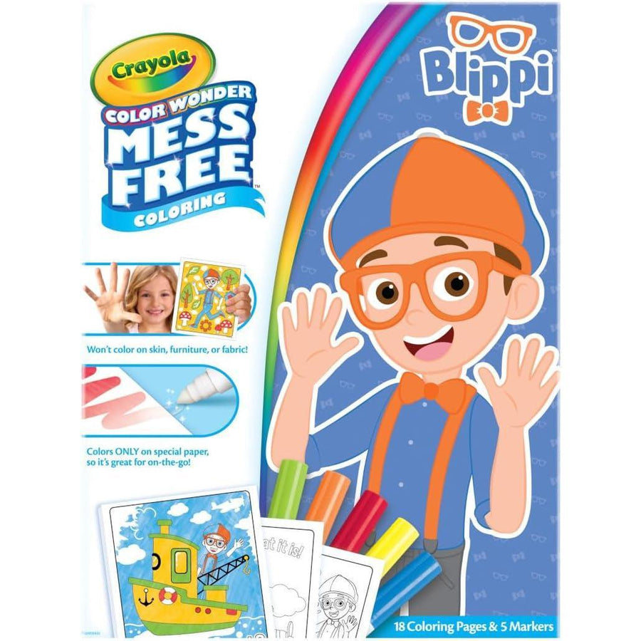 Crayola Color Wonder Blippi, Mess Free Coloring Pages & Markers