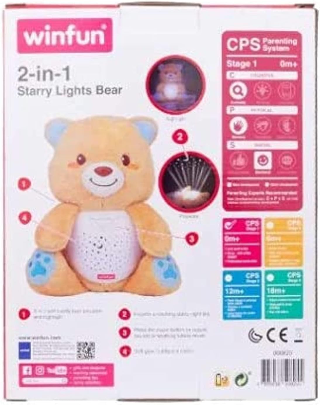 WinFun 2-In-1 Starry Lights Bear