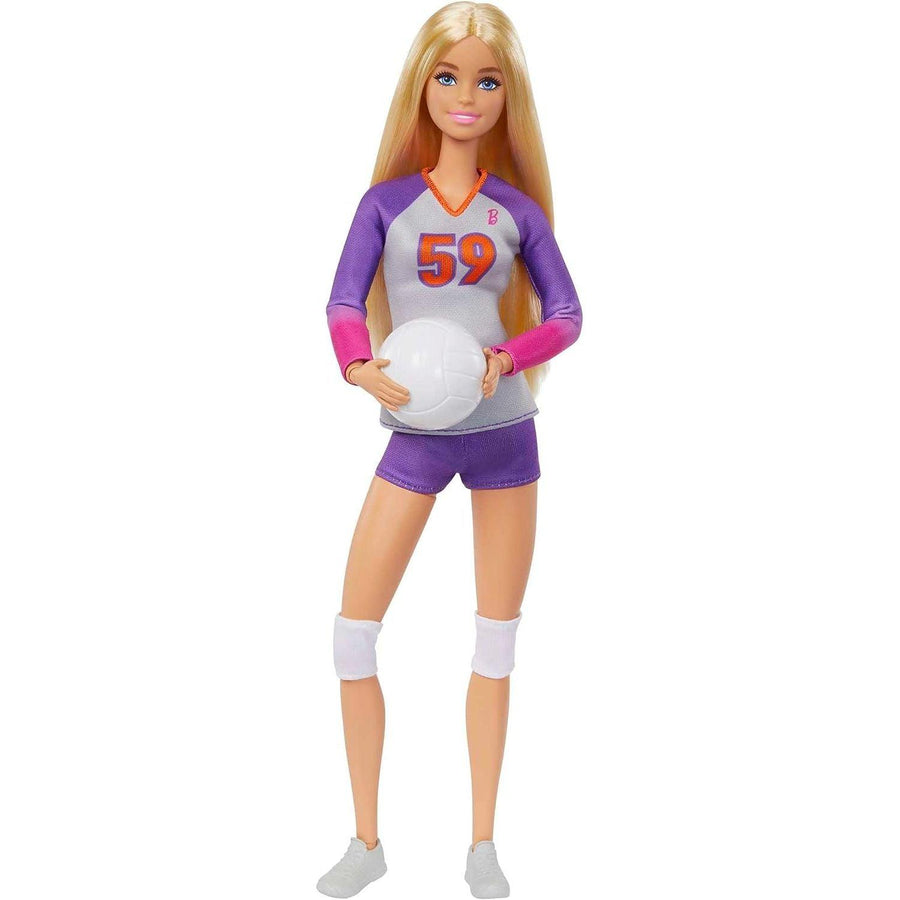 Barbie Doll & Accessories: Made to Move Career Volleyball Player Doll with Uniform and Ball