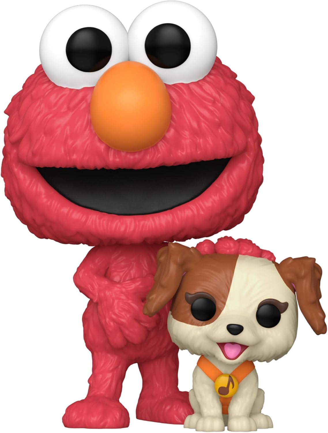 Funko Pop! vinyl figures of Elmo and a dog 