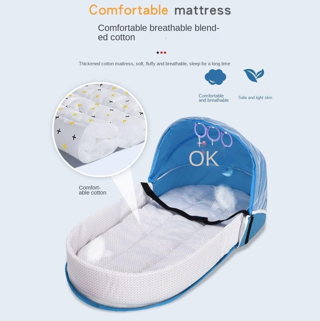 Baby Sleeper Travel Bag – Portable Foldable Bassinet, Diaper Bag & Backpack