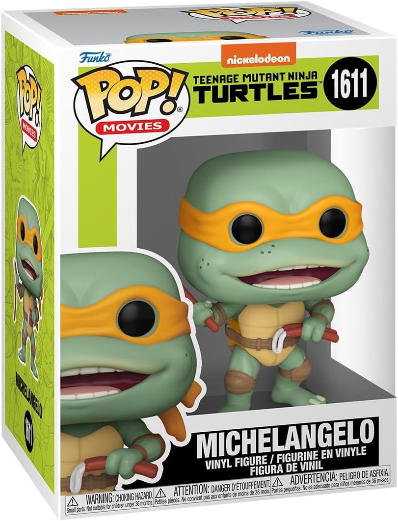 Funko Pop! رسوم متحركة كرتونية: Nickelodeon - Teenage Mutant Ninja Turtle - Michael Angelo Sausage Nunchuks