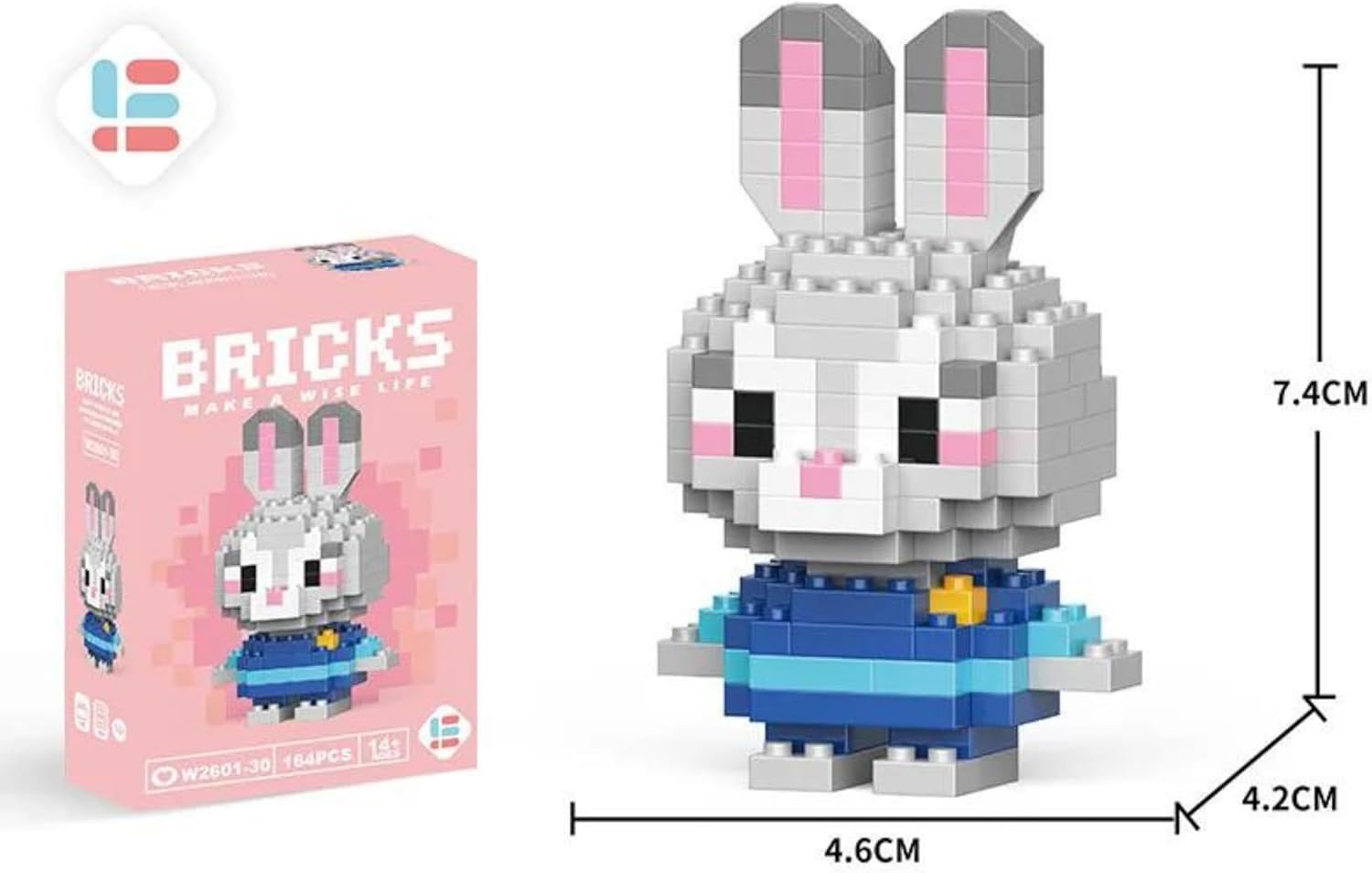 Disney Anime Princess Building Blocks 2601-30 mini Action toy Figures Blocks - Judy Hopps