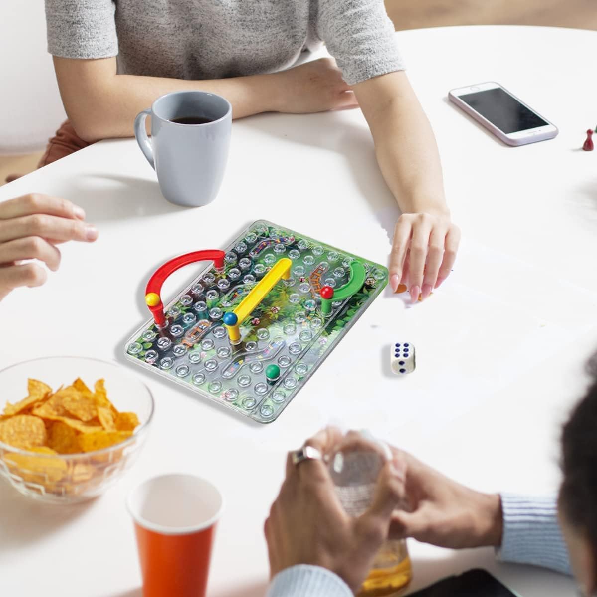 Snake and Ladders in a Whole New Way with 3D Board and Pieces, Experience The Classic Game Mini Size