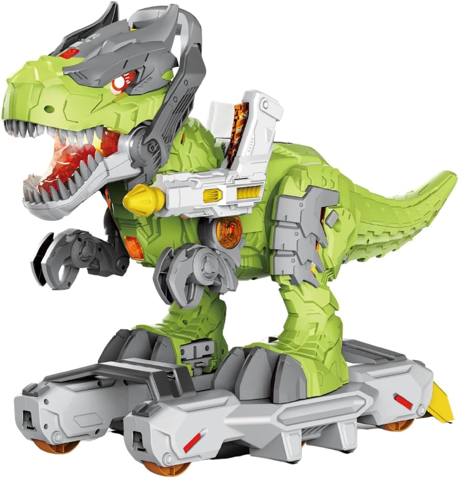 Mecha Tyrannosaurus Ride-On Dinosaur Toy – Manual Push Ride Car for Kids
