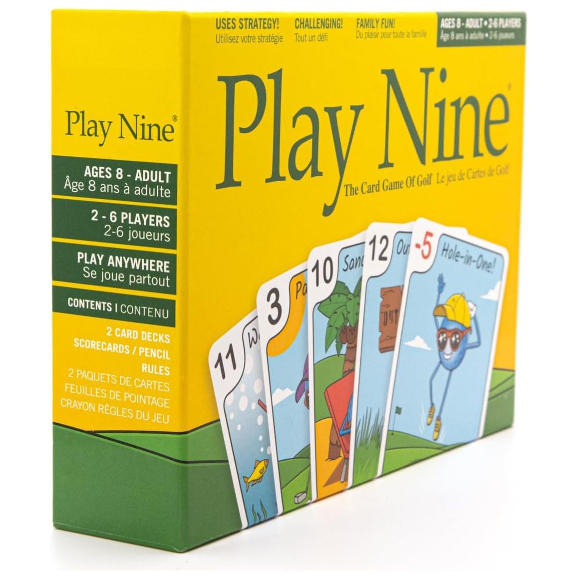 لعبة بطاقات بونفيت بلاي ناين من أوراق لعب الجولف