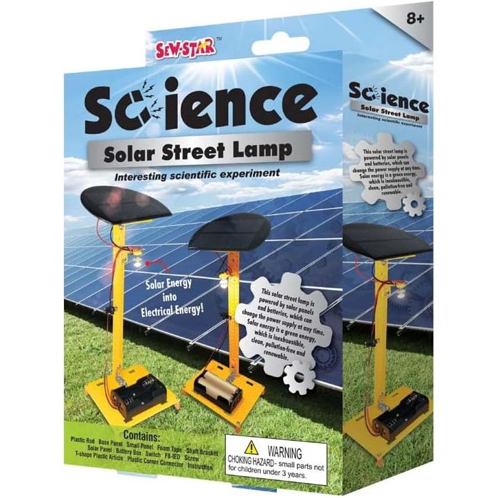مصباح الشارع الشمسي Sew Star Science - لعبة علمية للأطفال SS-20-001، 8+