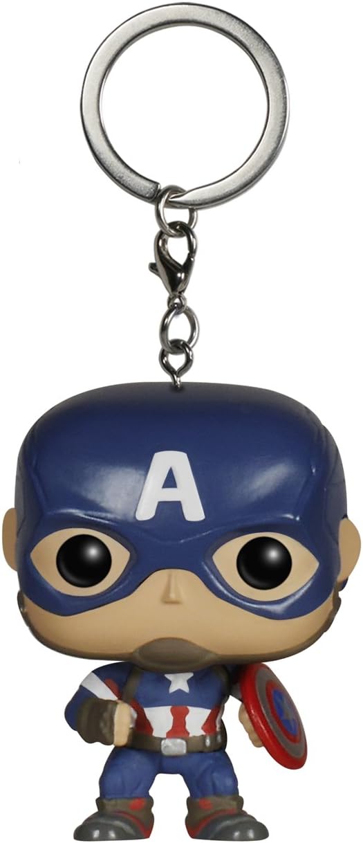 سلسلة مفاتيح Funko Pocket Pop: Marvel - Avengers 2 - Cap America