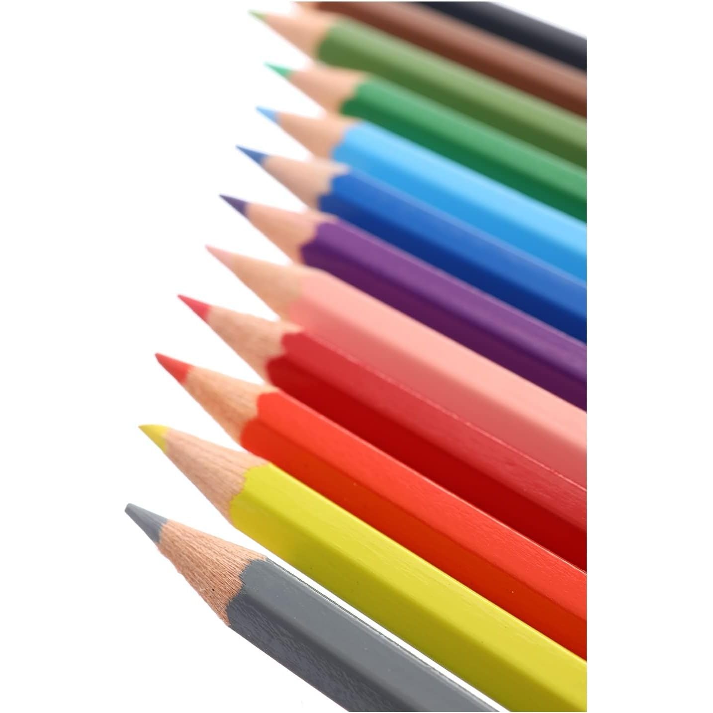 Faber Castell Wood Long Buntstifte Color Pencils 12 Color Pencils - Multi Color