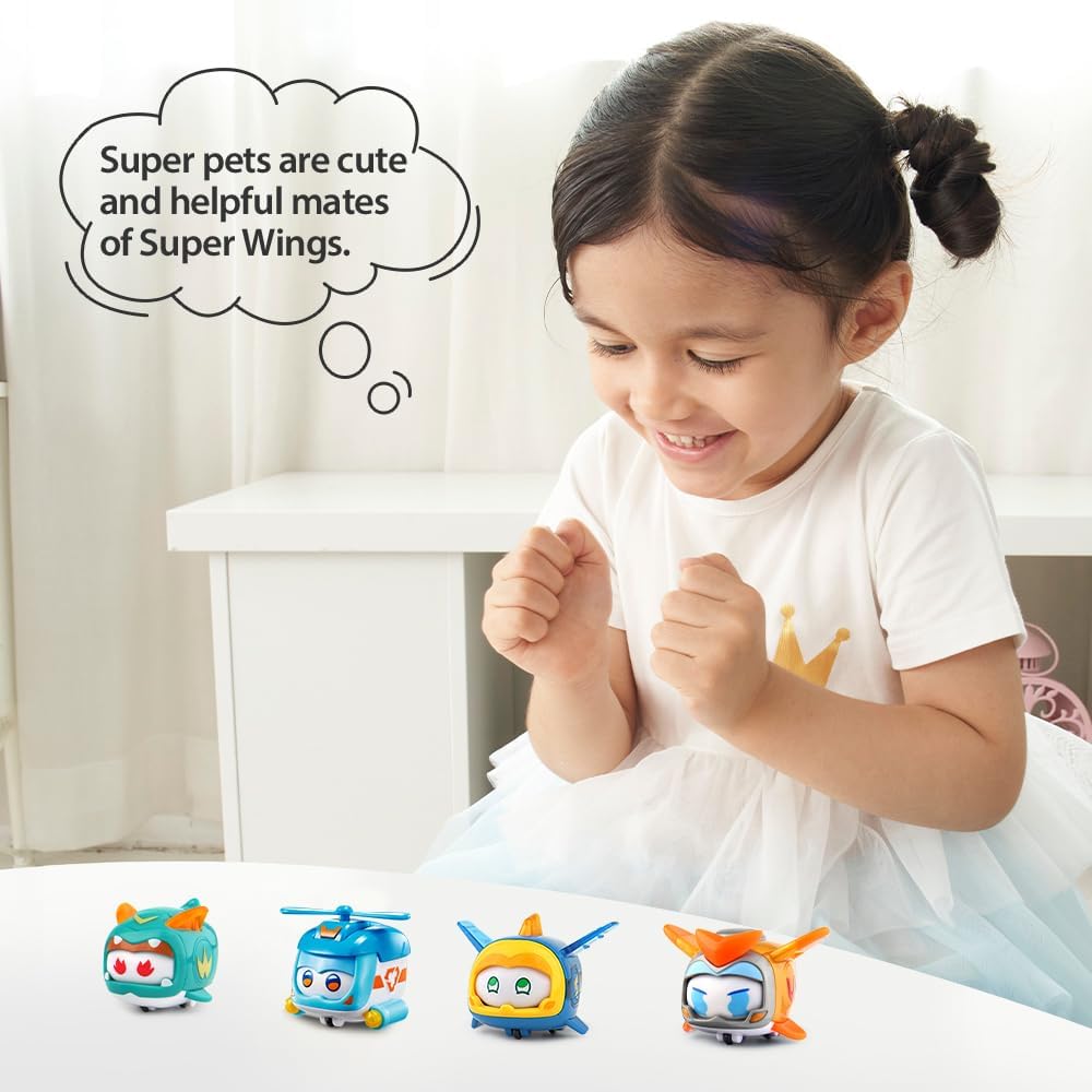 ألعاب سوبر وينجز، 4 قطع من مجموعات سوبر بيت، ألعاب ترانسفورمرز المتوهجة والمتغيرة الوجه، جيروم جولدن بوي شاين تينو بيت