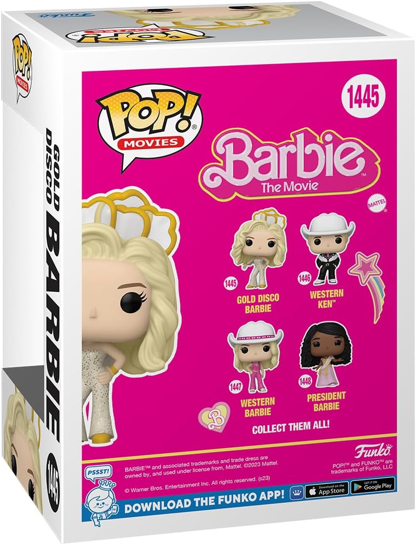 Funko POP! Movies Barbie - Gold Disco Barbie - (Dance Party)