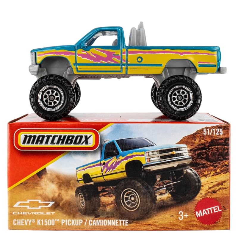 Matchbox 48/125 - شاحنة شيفروليه K1500 بيك آب مصبوبة 1:64