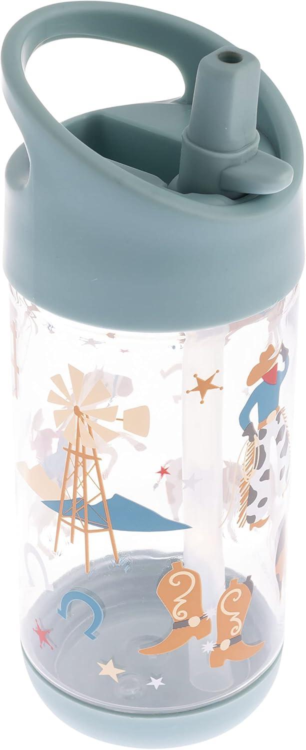 Stephen Joseph  Flip Top Water Bottle - Western