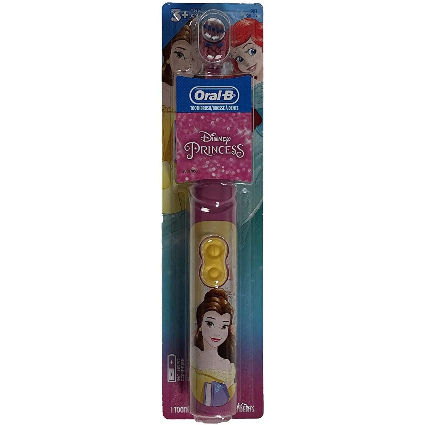 Oral-B Kid's Battery Toothbrush Featuring Disney's Belle, Soft Bristles