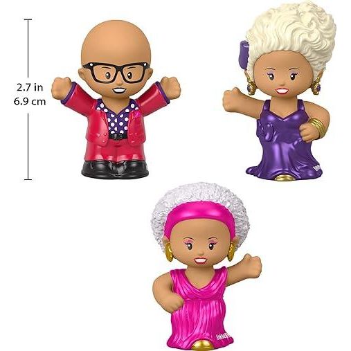 Little People Collector Rupaul Special Edition Figure Set in Display Gift Package for Adults & Fans, 3 Figurines