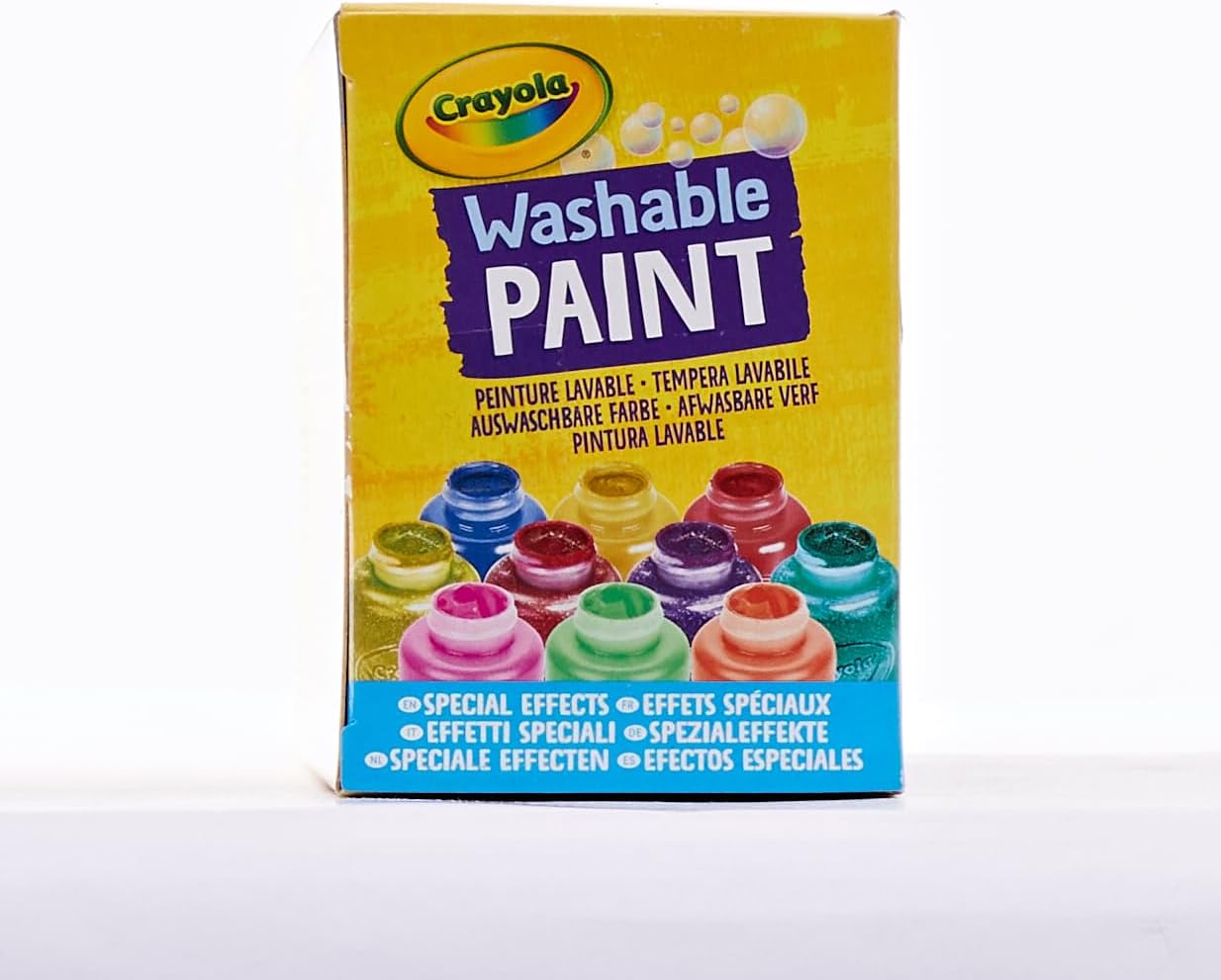 Crayola -10 Washable Paints Special Effects: Neon, Glitter, Metal, 59 ml each, 10 Colours