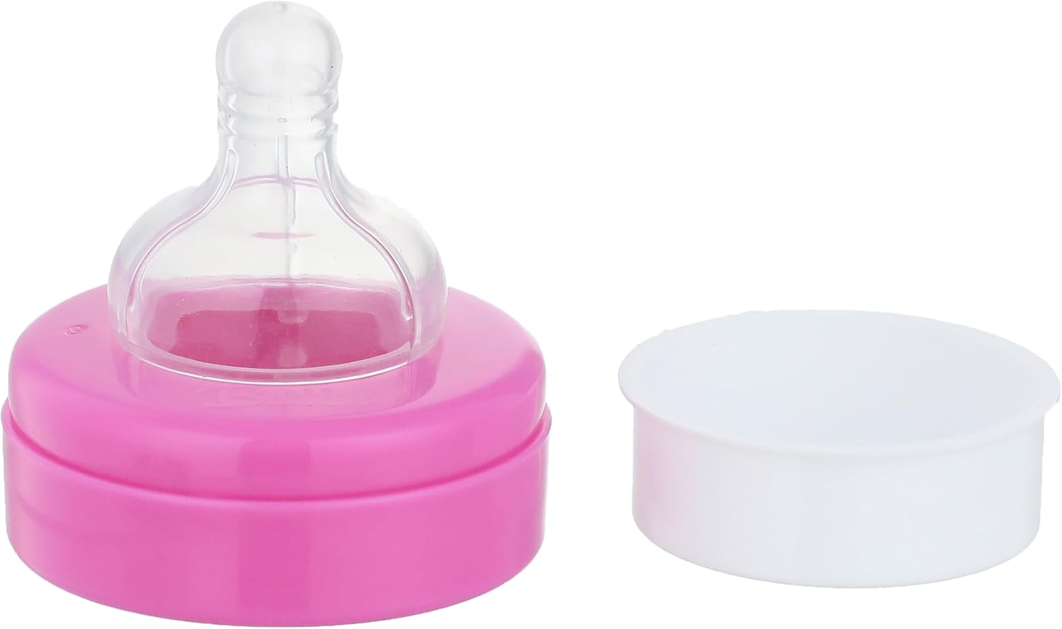 Bubbles natural feeding bottle without hand 180 ml - pink ( Style on bottle May vary )