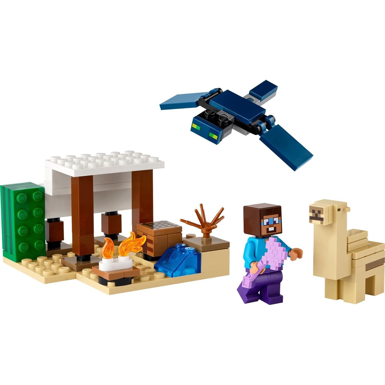LEGO 21251 Minecraft Steve's Desert Expedition Building Toy, Biome with Minecraft House and Action Figures, Minecraft Gift for Independent Play.