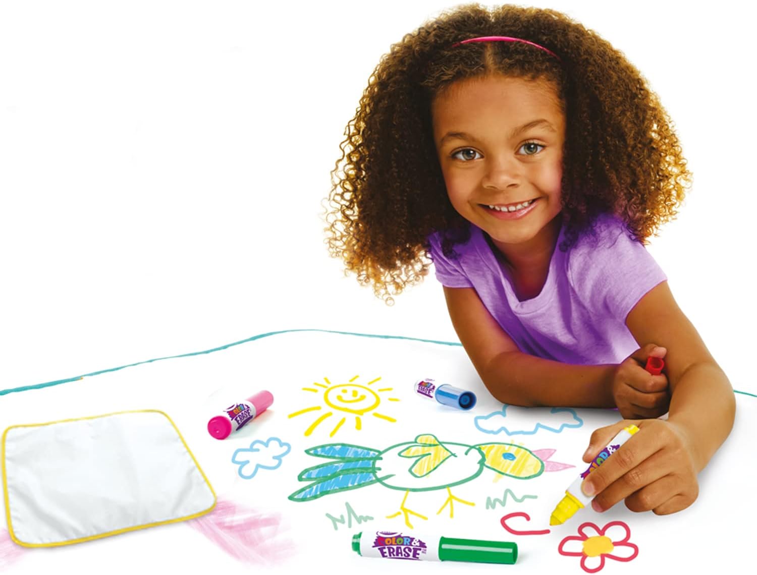 Crayola Mini Kids - Paint and Colour Rug, Maxi Surface Reusable for Drawing and Colouring