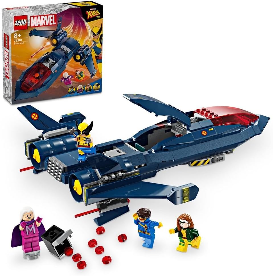 LEGO 76281 Marvel X-Men X-Jet Buildable Toy Plane for Kids