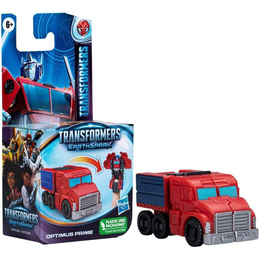 Transformers EarthSpark Tacticon Optimus Prime Figure 6 cm Robot Toy for Kids Age 6+