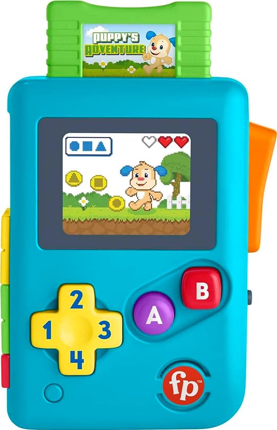 Fisher-Price Laugh & Learn Baby & Toddler Toy Lil’ Gamer Pretend Video Game with Lights & Music for Ages 6+ Months