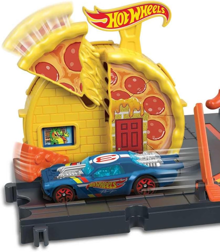 Hot Wheels Mattel City Speedy Pizza Pick-Up/from Assort