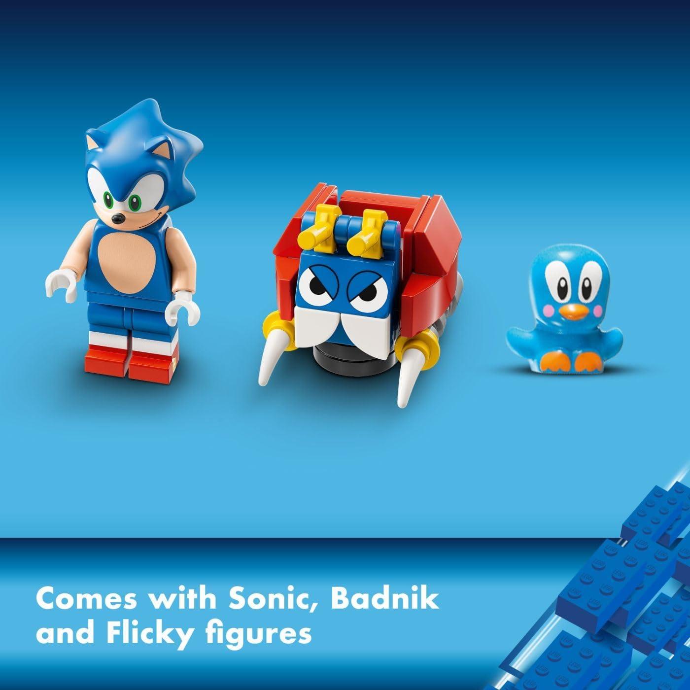 LEGO 76990  Sonic The Hedgehog Sonic’s Speed Sphere Challenge Building Toy Set, Sonic Playset with Speed Sphere Launcher and 3 Sonic Figures, Fun Birthday Gift for Young Fans Ages 6 and Up