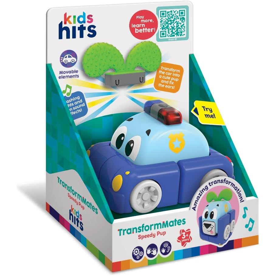 Kids Hits TransformMates Speedy Pup Play More,Learn Better!