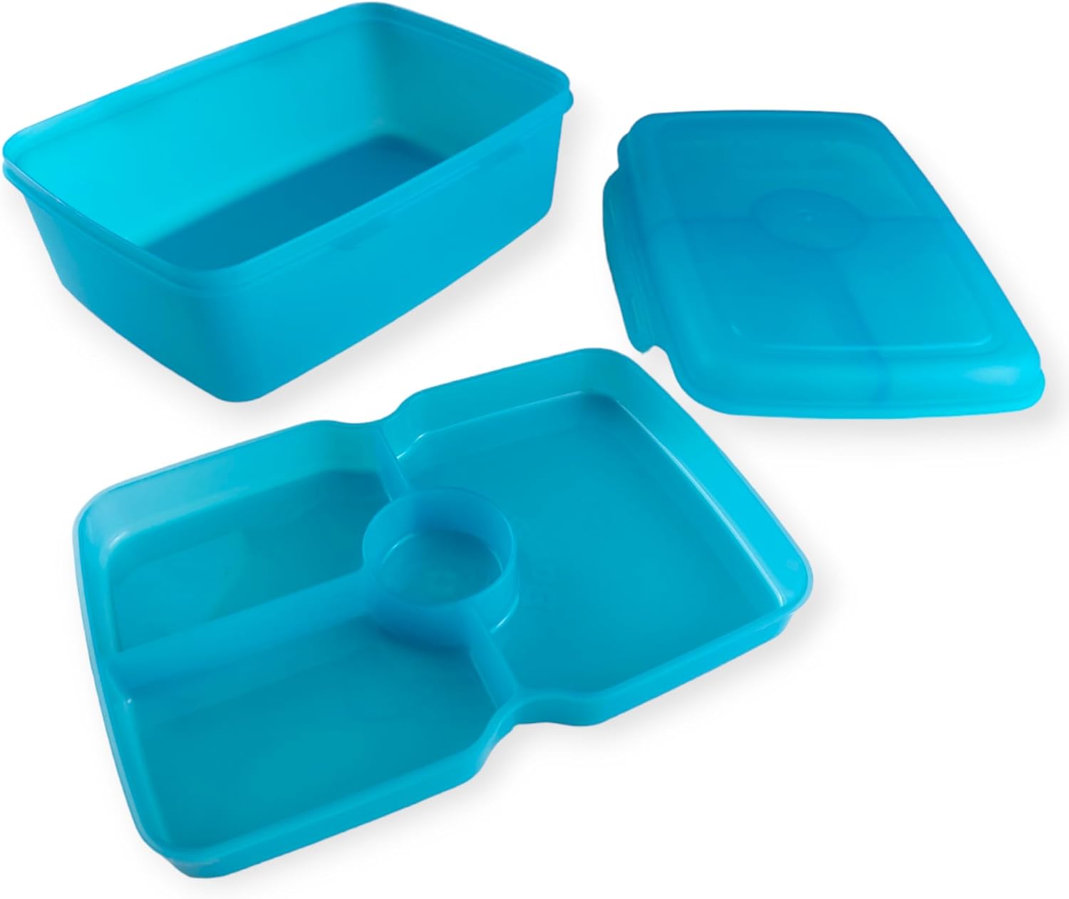 Banana Divided Lunch Box With Splitter 2L – Turquoise