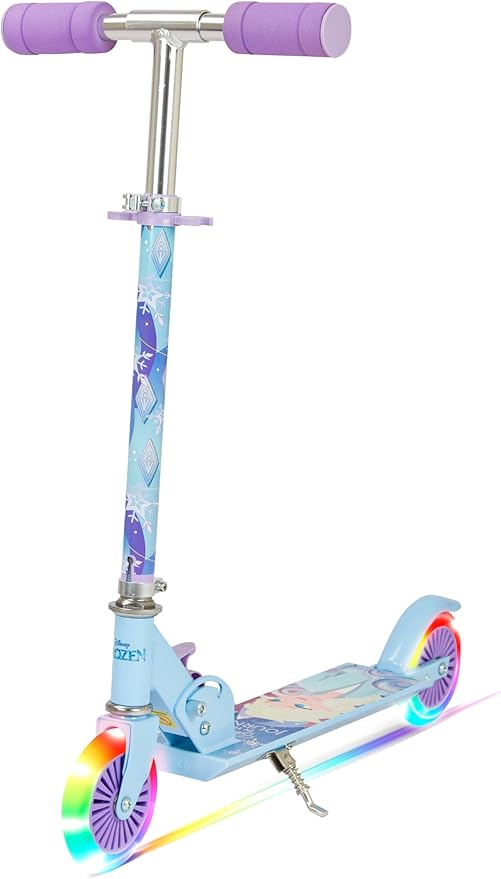 SPARTAN Frozen 2 wheel Scooter - with LED light Purple SP-7062