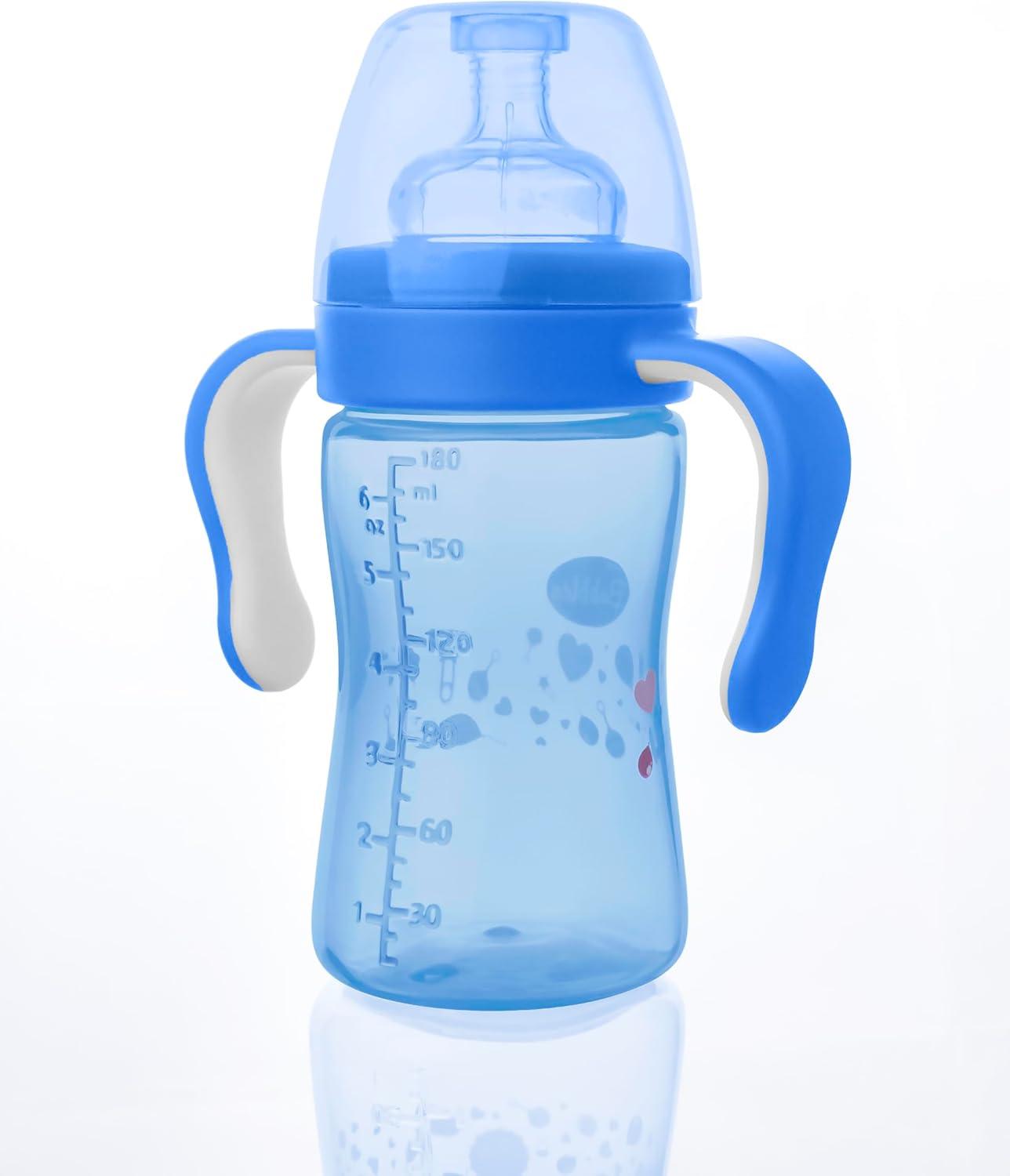 زجاجة رضاعة بابلز كلاسيك بيد 180 مل - أزرق