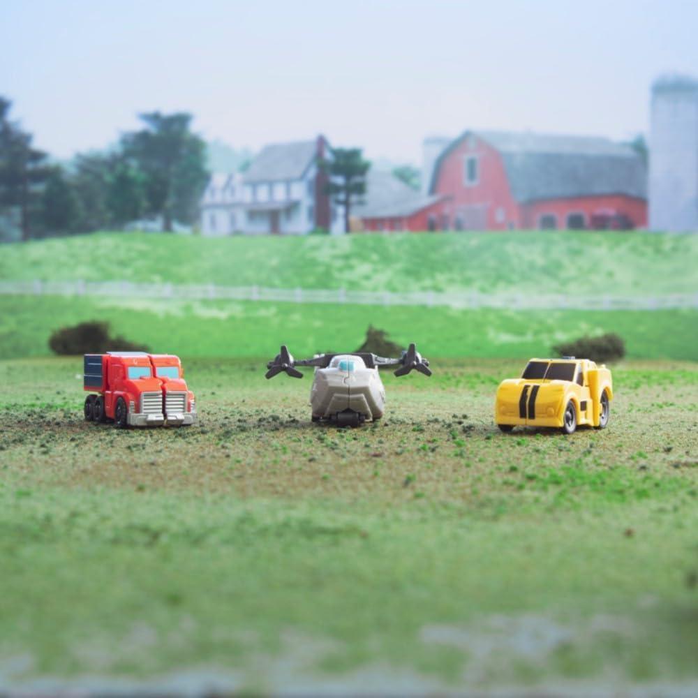 Transformers EarthSpark Tacticon Optimus Prime Figure 6 cm Robot Toy for Kids Age 6+