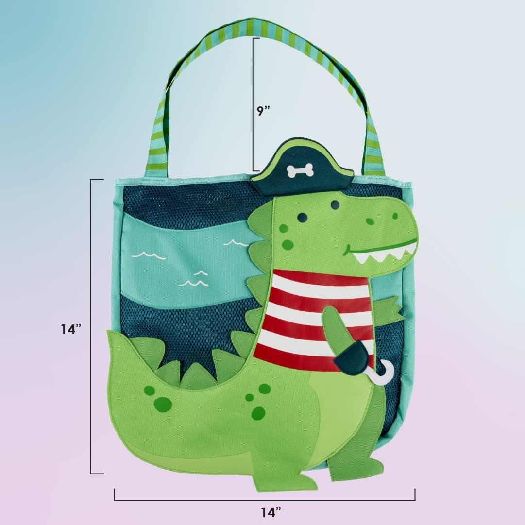 Stephen Joseph, Beach Tote with 6 Piece Sand Toys - Dino pirate - BumbleToys - 5-7 Years, Backpack, Cecil, Girls, Pre-Order, School Supplies, Stephen Joseph, Stephen Joseph 2023