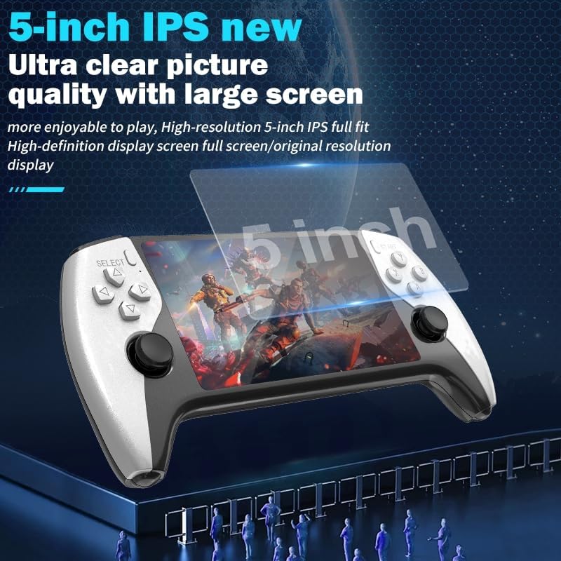 SF3500 Retro Handheld Game Console-Handheld Game Console with HD 5.5-inch IPS Screen Classic Video Games Supports TV Connection,14+ Emulators & 5-Hour Battery Life