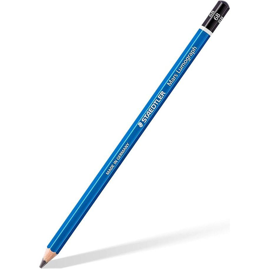 STAEDTLER Mars Lumograph Art Drawing Pencils, 12 Pack Graphite Pencils in Metal Case